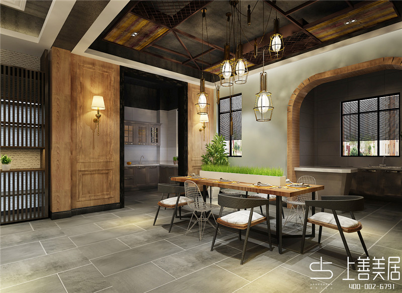 天陽御瓏灣/380平/美式工業(yè)風(fēng)混搭