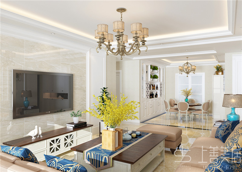 [舊房改造]井陘紅緯小區(qū)138平三室兩廳簡(jiǎn)歐風(fēng)格裝修效果圖