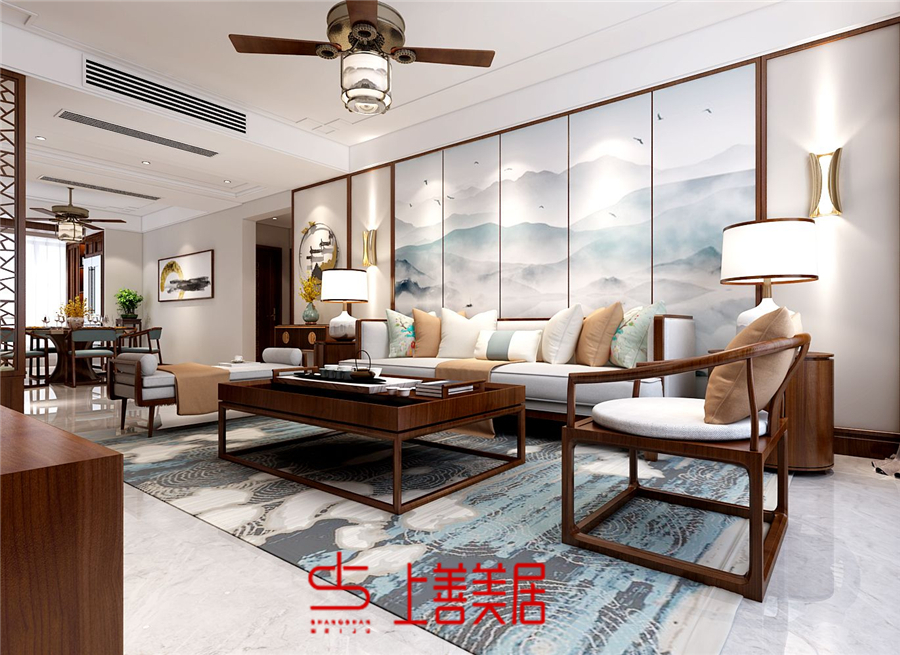 陽(yáng)光水岸139㎡新中式