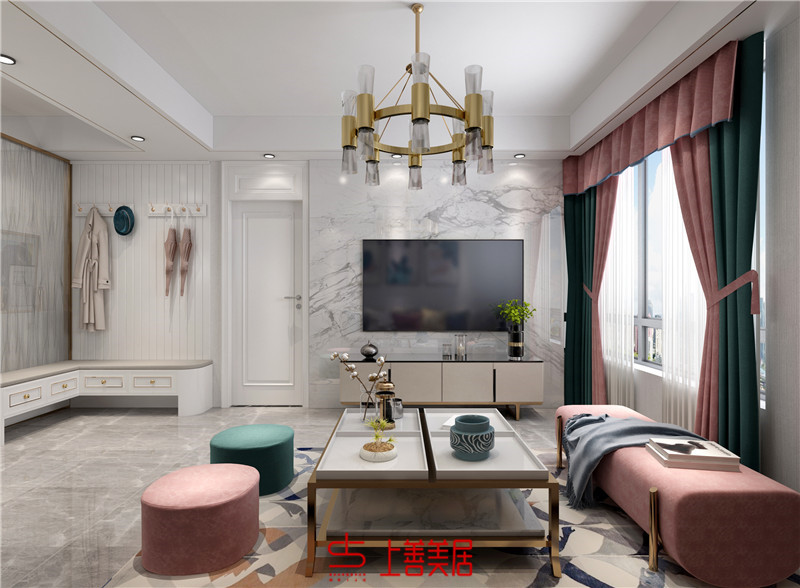 天河悅城/118㎡/現(xiàn)代輕奢