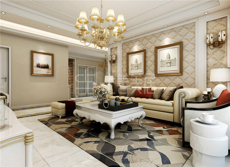 純棉時(shí)代130平簡(jiǎn)歐