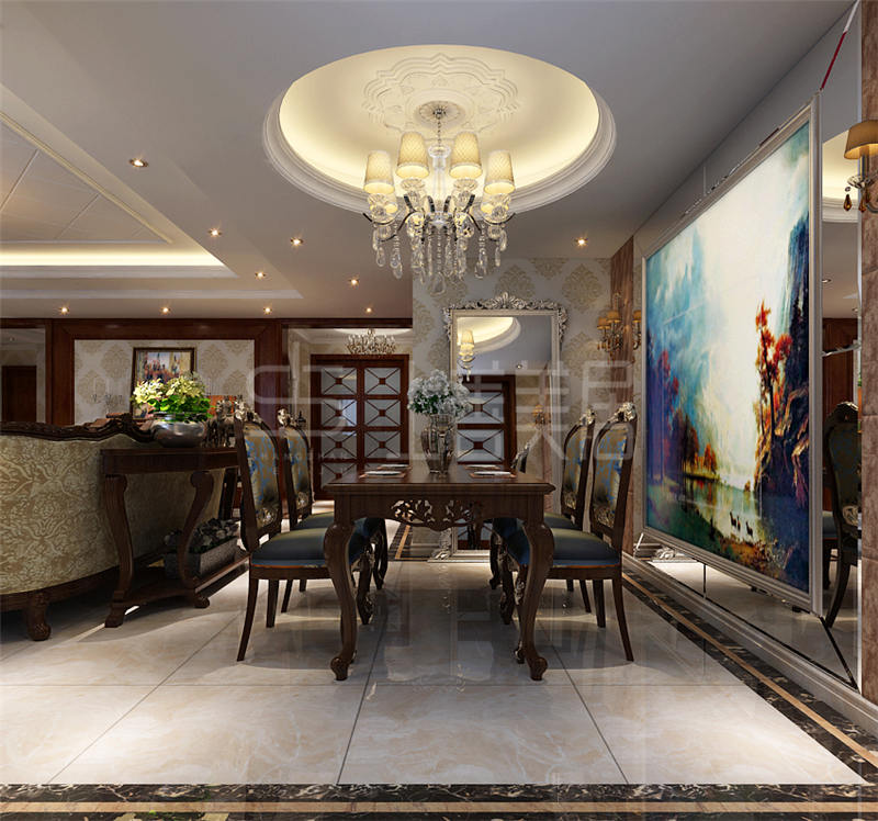 天山熙湖/320平/簡歐風格