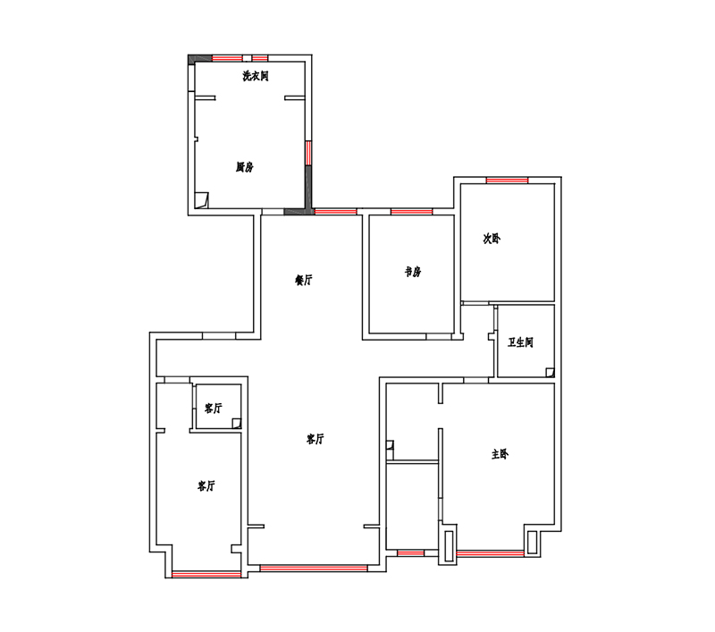 星河盛世208平簡歐