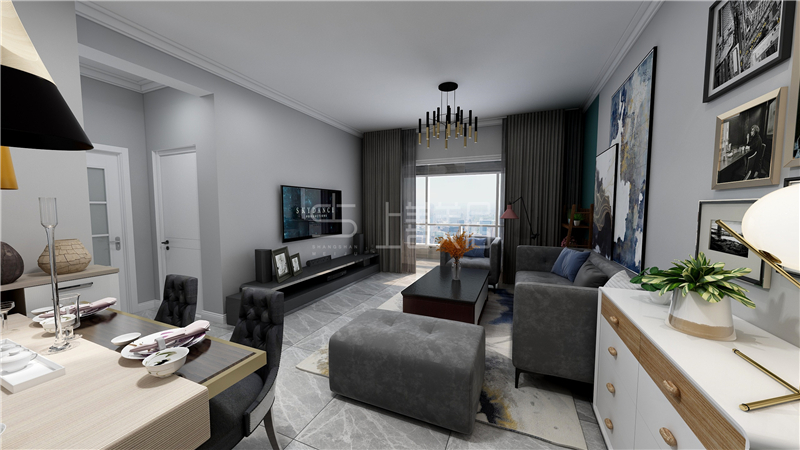 天悅城90平現(xiàn)代簡約