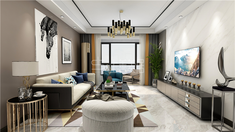 紫晶悅城132平后現(xiàn)代風(fēng)格