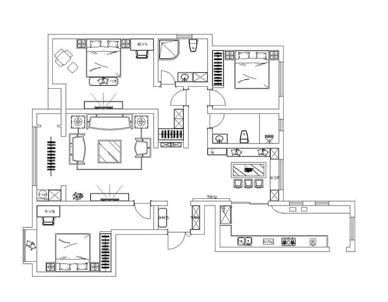 華林國(guó)際172平簡(jiǎn)約美式