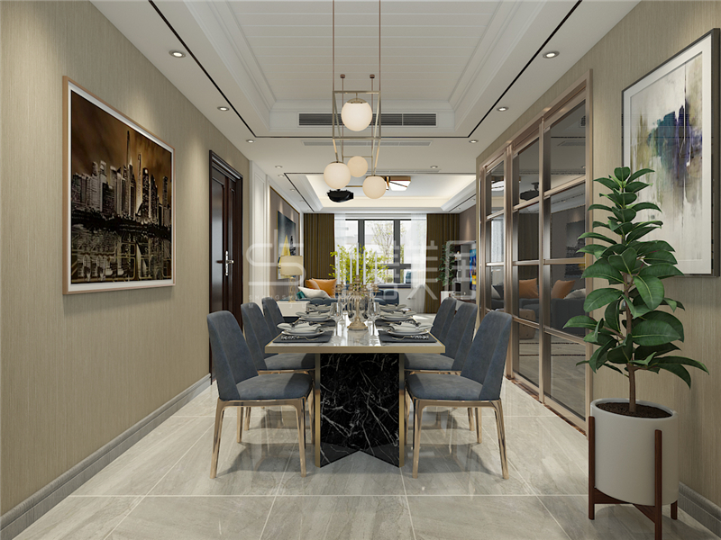 榮盛華府160平現(xiàn)代風(fēng)格