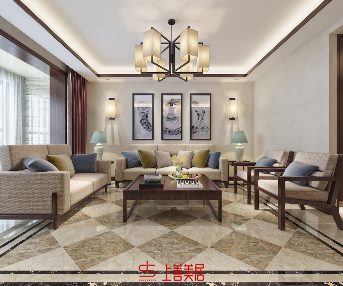 匯景花園110平新中式