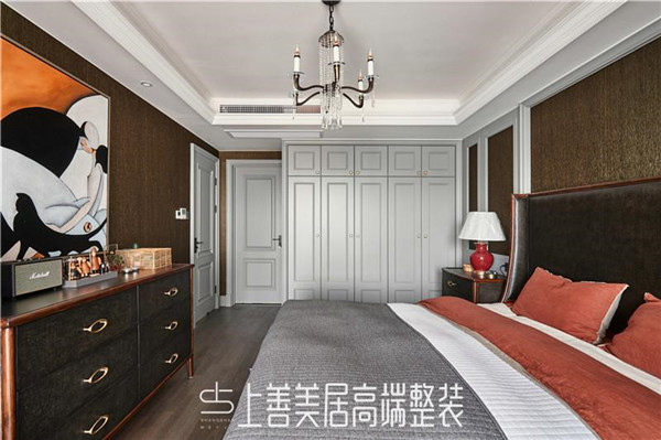 正定自建別墅326平美式裝修效果圖