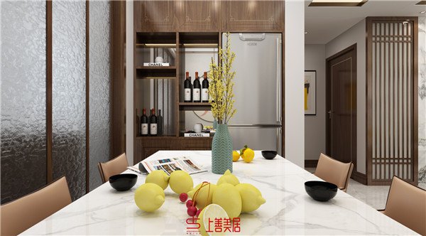 幸福城110㎡三室兩廳兩衛(wèi)新中式