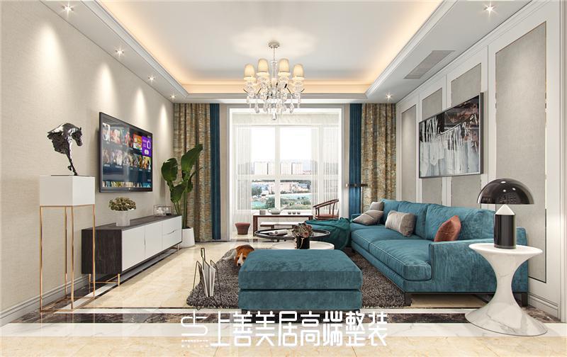 建和園120平現(xiàn)代裝修效果圖