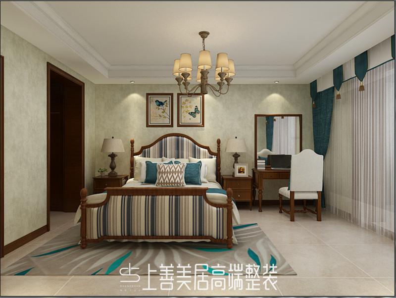 省殘聯(lián)宿舍140平美式裝修效果圖