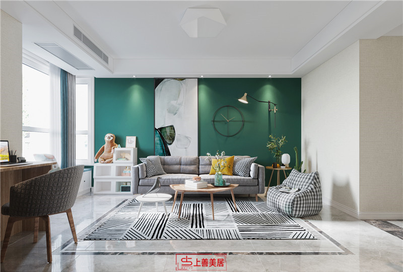 厚德福城90平簡約風(fēng)格案例