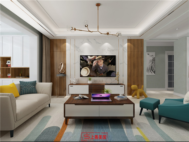 榮盛城/135㎡/現(xiàn)代簡約