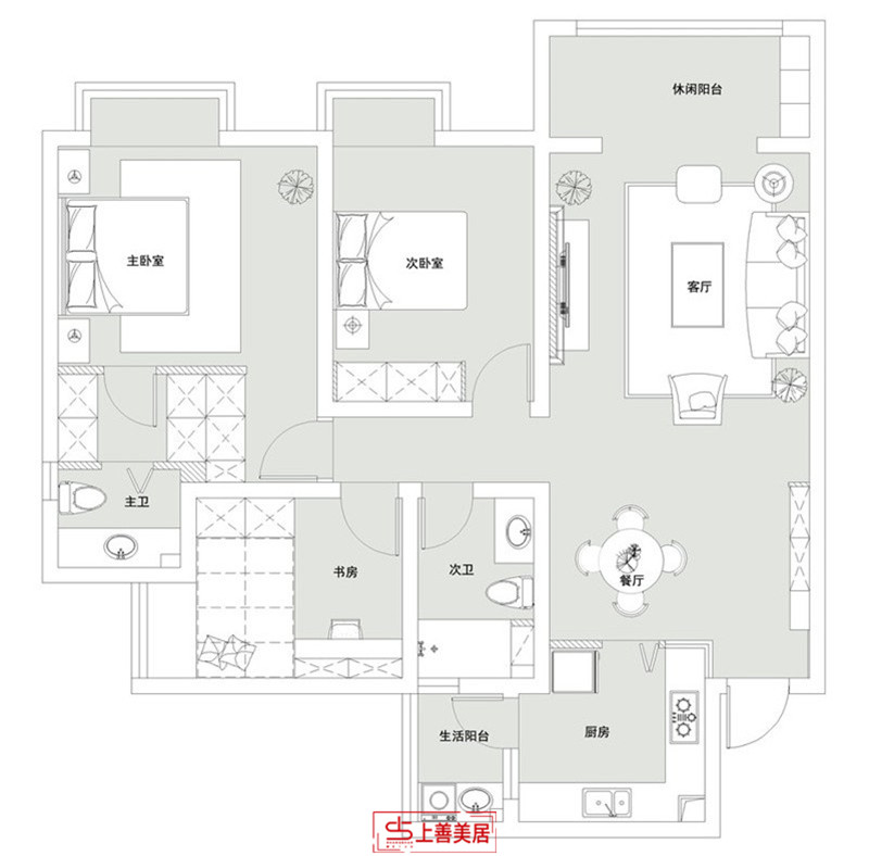 天璽名著/132㎡/清新美式