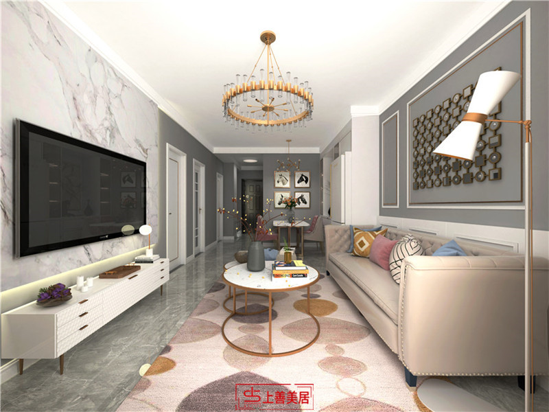 幸福城/88㎡/現(xiàn)代輕奢