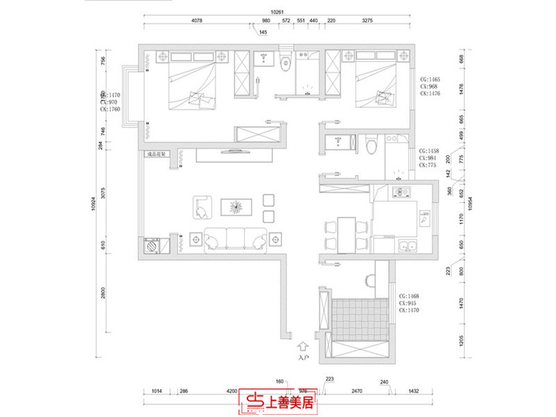紫晶悅城/118㎡/簡歐