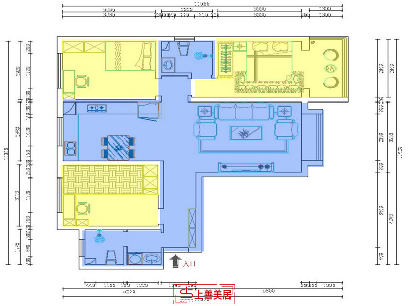 榮盛城/121㎡/美式