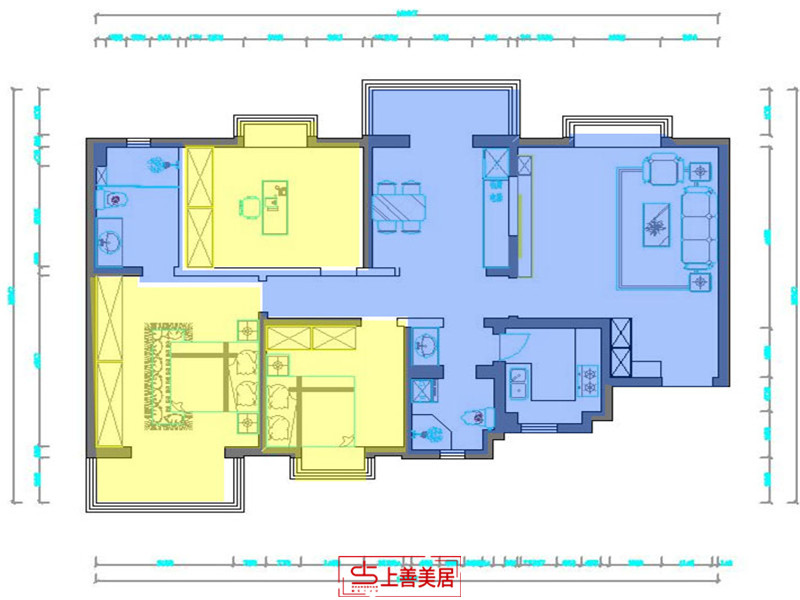 信通花園/110㎡/中式