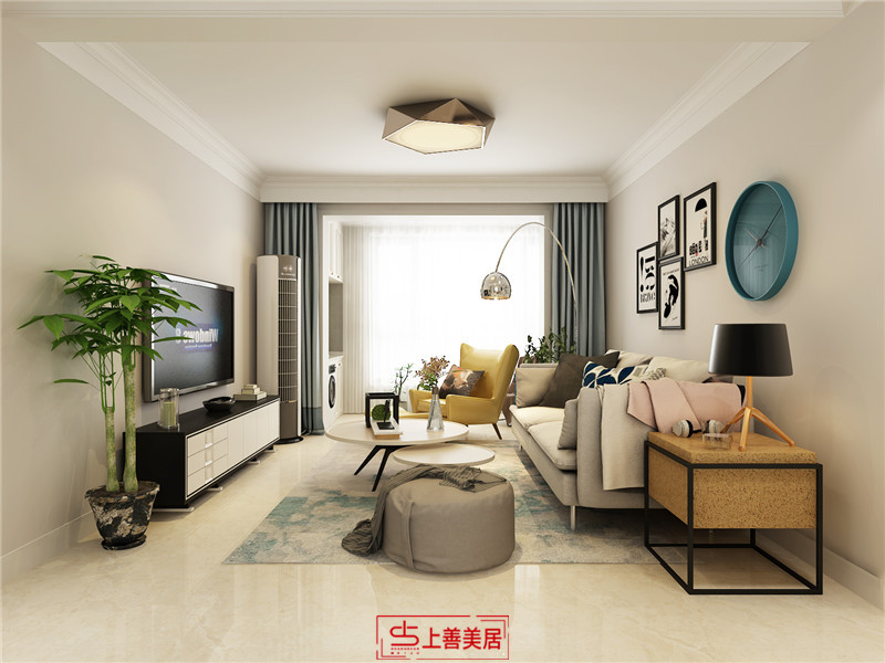 榮盛城130平現(xiàn)代風格裝修效果圖