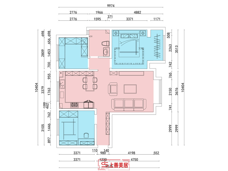 帝華鴻府/109㎡/輕奢