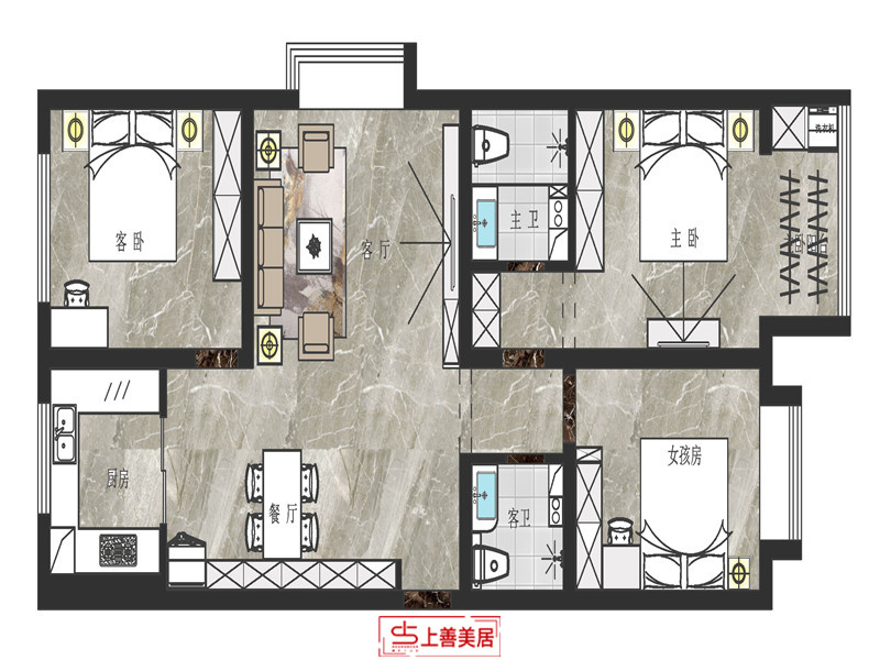 尚學(xué)苑/130㎡/北歐風(fēng)