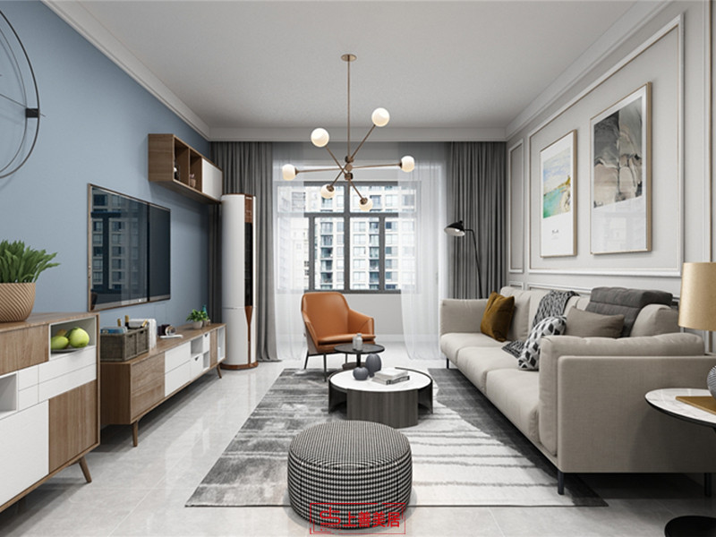 天海譽天下/96㎡/現(xiàn)代風格