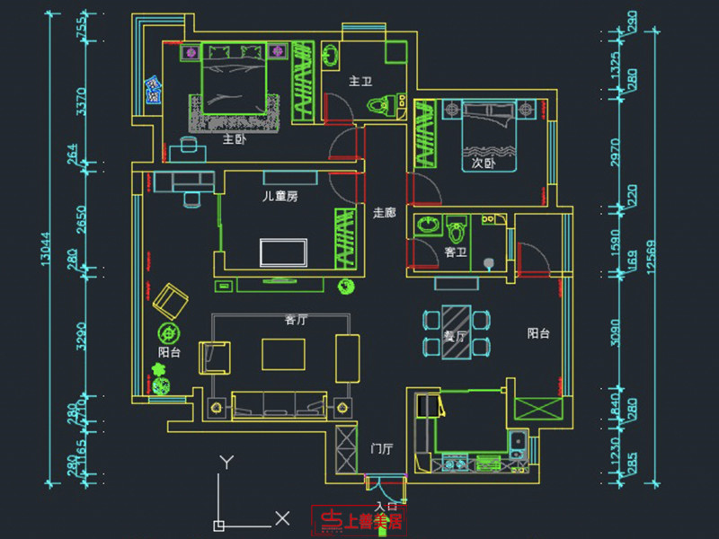 盛邦花園/120㎡/簡(jiǎn)約
