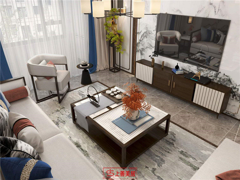 紫御藍(lán)灣/130㎡/新中式