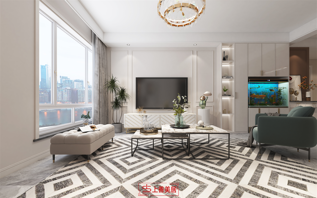 富貴城/118㎡/現(xiàn)代簡(jiǎn)約