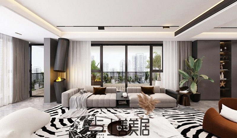 瑞凝府211㎡四室兩廳裝修設計