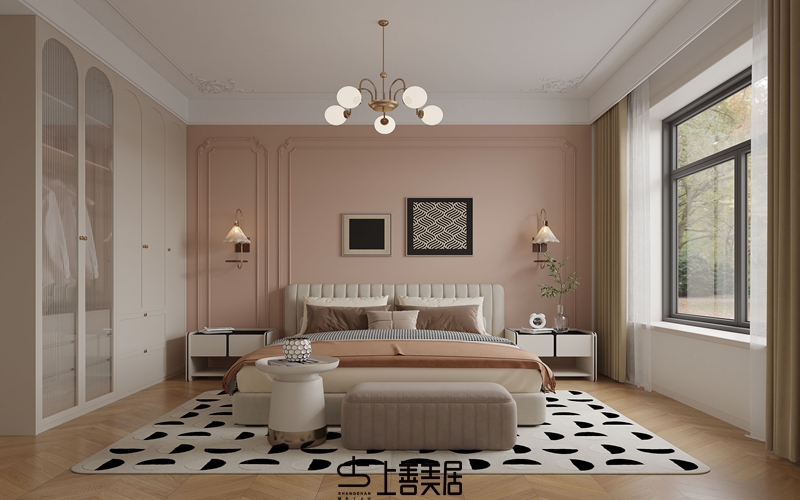 欒城林蔭春天170平法式效果圖01