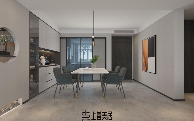 國(guó)瑞城140平現(xiàn)代簡(jiǎn)約裝修設(shè)計(jì)09