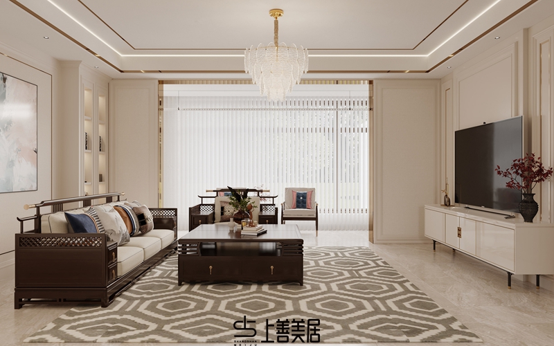 德賢華府160平簡歐風格裝修設(shè)計6