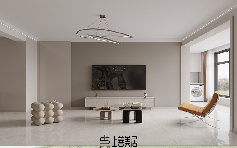 國(guó)仕山130平現(xiàn)代簡(jiǎn)約裝修設(shè)計(jì)06