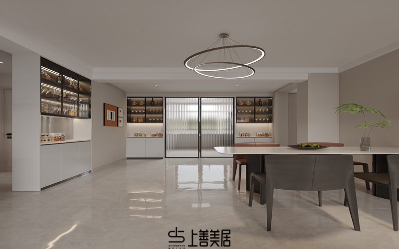 國(guó)仕山130平現(xiàn)代簡(jiǎn)約裝修設(shè)計(jì)09