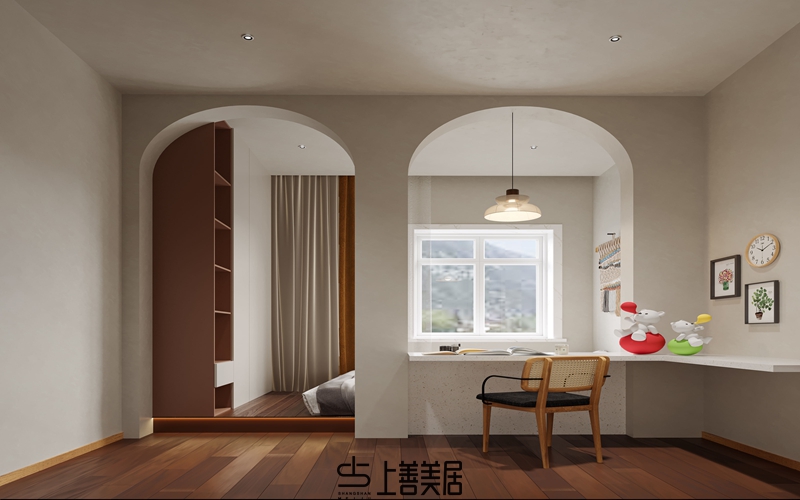 孔雀城350平米田園風裝修圖03