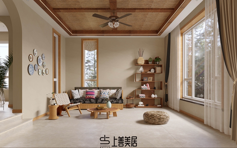 孔雀城350平米田園風裝修圖13