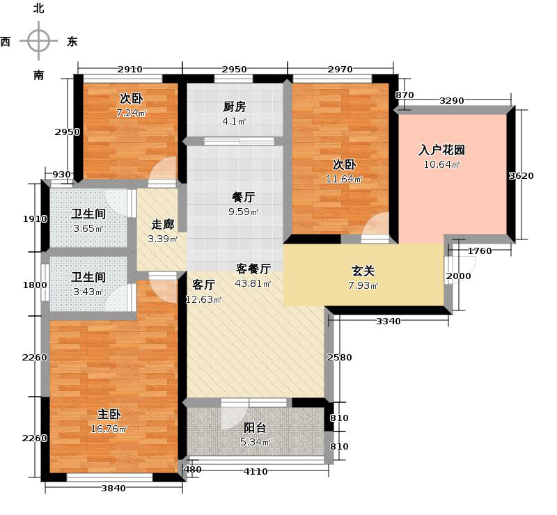 國源和天下3室1廳2衛(wèi)1廚111.00㎡戶型圖